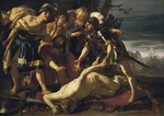 Achilles vor der Leiche des Patroklos