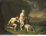 Adam und Eva trauern um den erschlagenen Abel