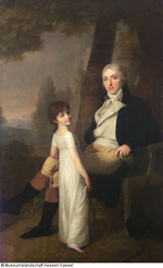 Der Leipziger Kaufherr Jaques Ferdinand Dufour-Feronce mit seiner Tochter Constance Aimée