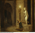 Pygmalion vor der Statue der Venus, Skizze