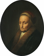 Brustbild einer alten Frau mit Pelzkragen (Gegenstück zu GK 257)