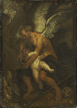 Die Zeit beschneidet Amor die Flügel (Nach Anton van Dyck)
