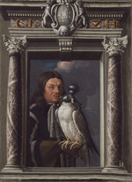 Darstellung eines Falkners mit Falken